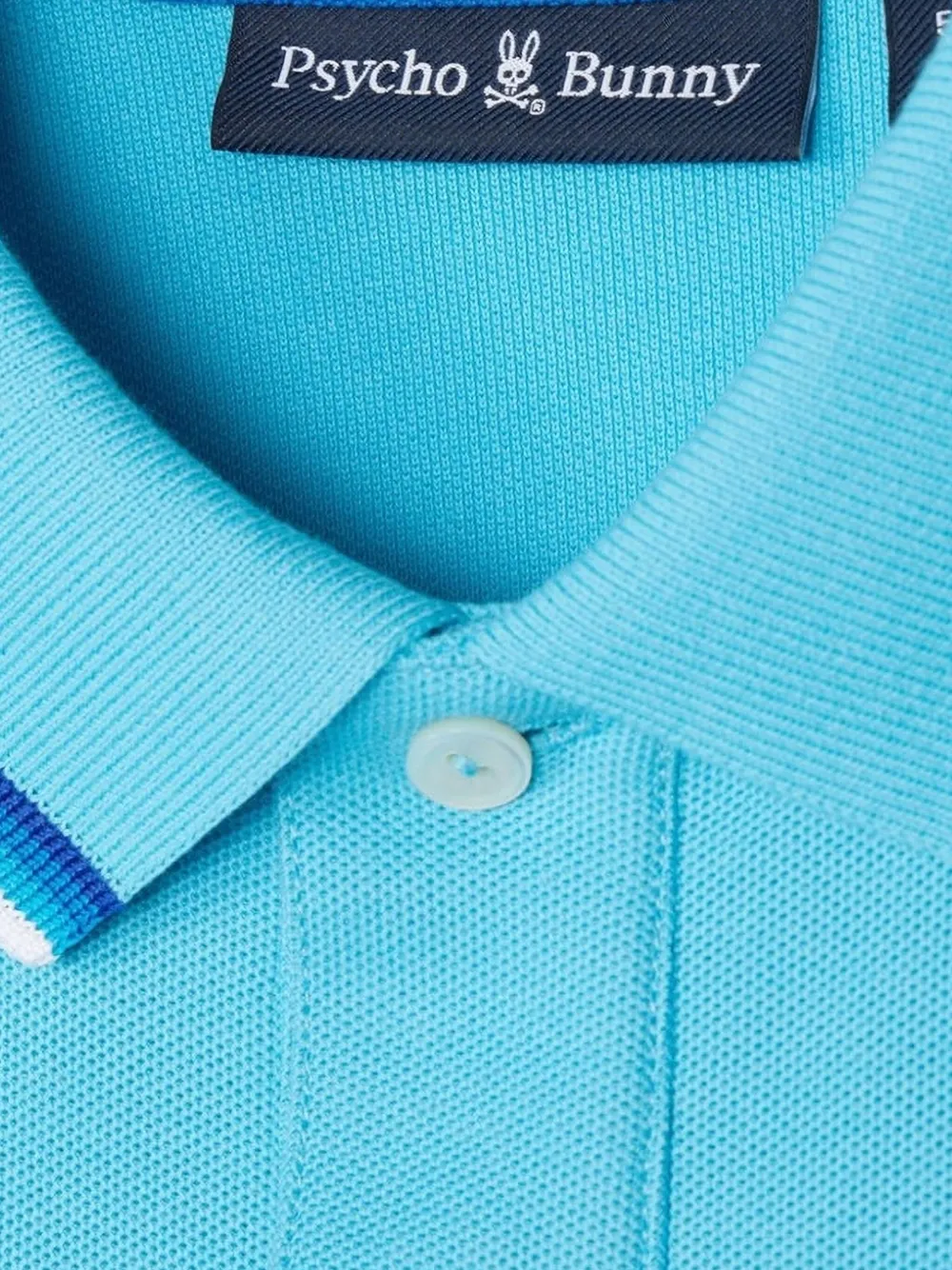 Psycho Bunny Granbury Aquarius Blue poloshirt - Blauw