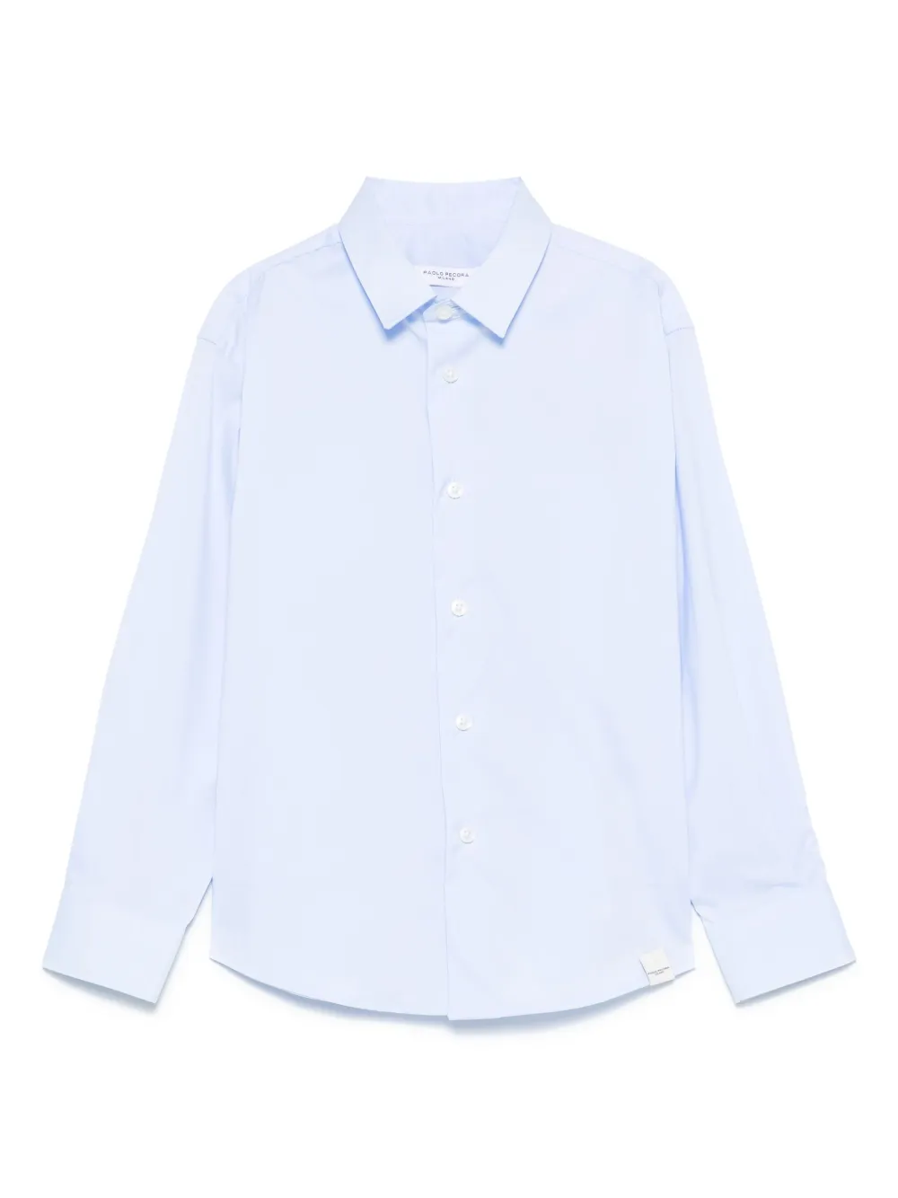 Paolo Pecora Kids Popeline shirt Blauw