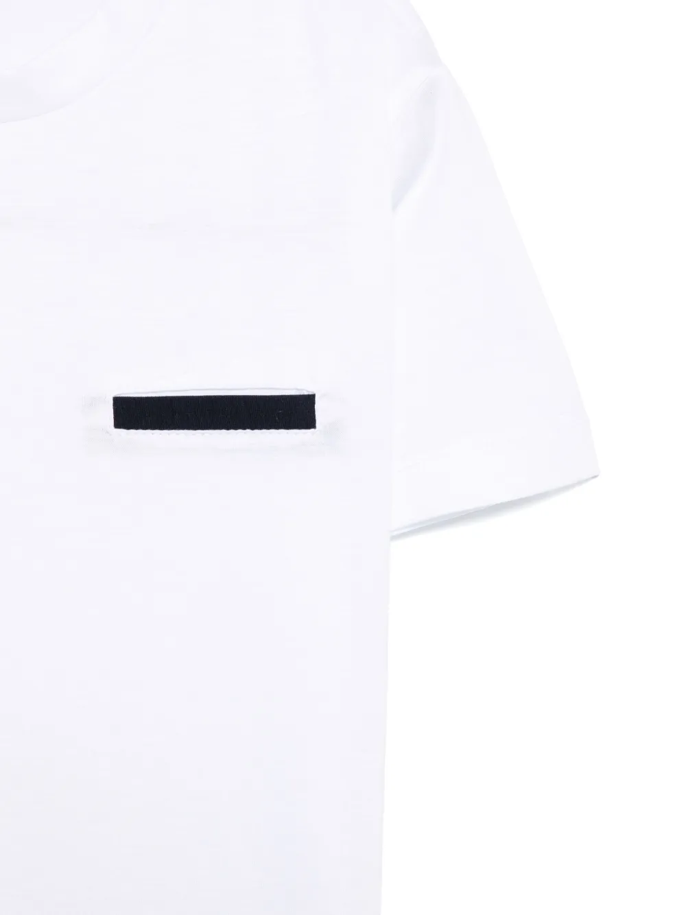 Paolo Pecora Kids T-shirt met imitatiezak Wit