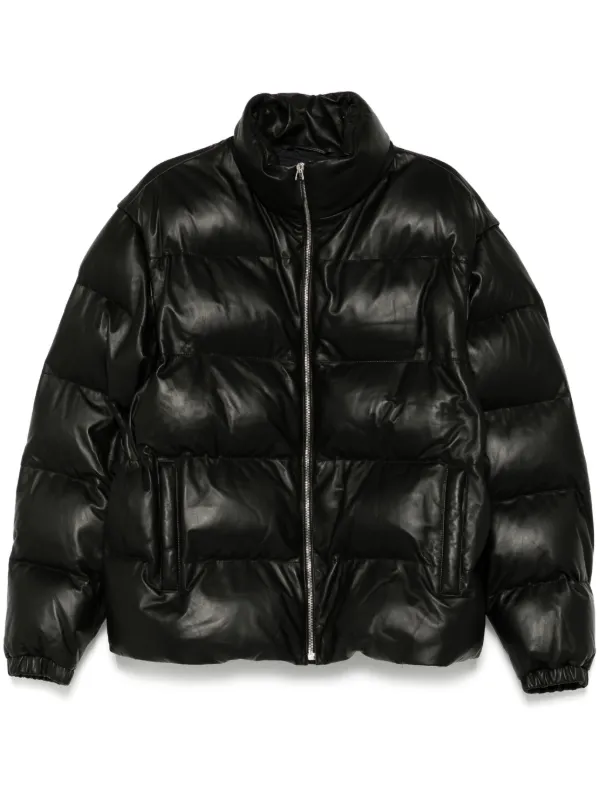 Bally Leather 2-in-1 Padded Jacket | Black | FARFETCH