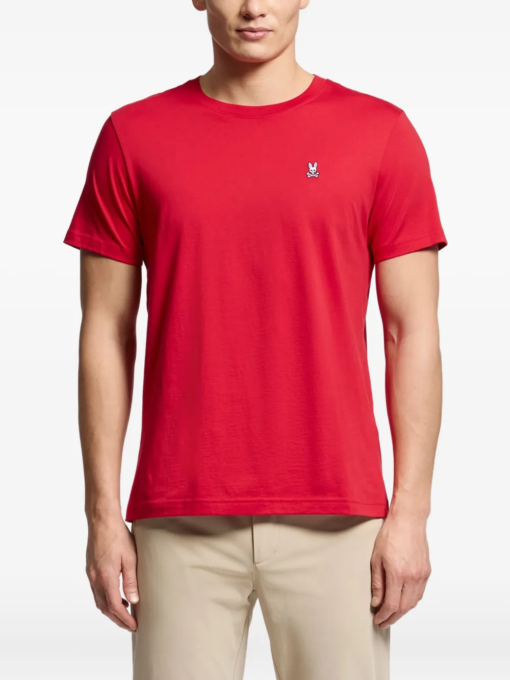Psycho Bunny Katoenen T-shirt - Rood