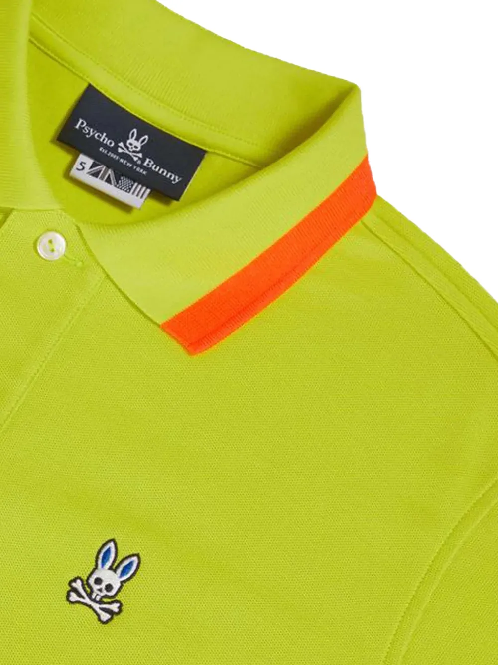 Psycho Bunny Hayfield contrast-collar polo shirt - Groen