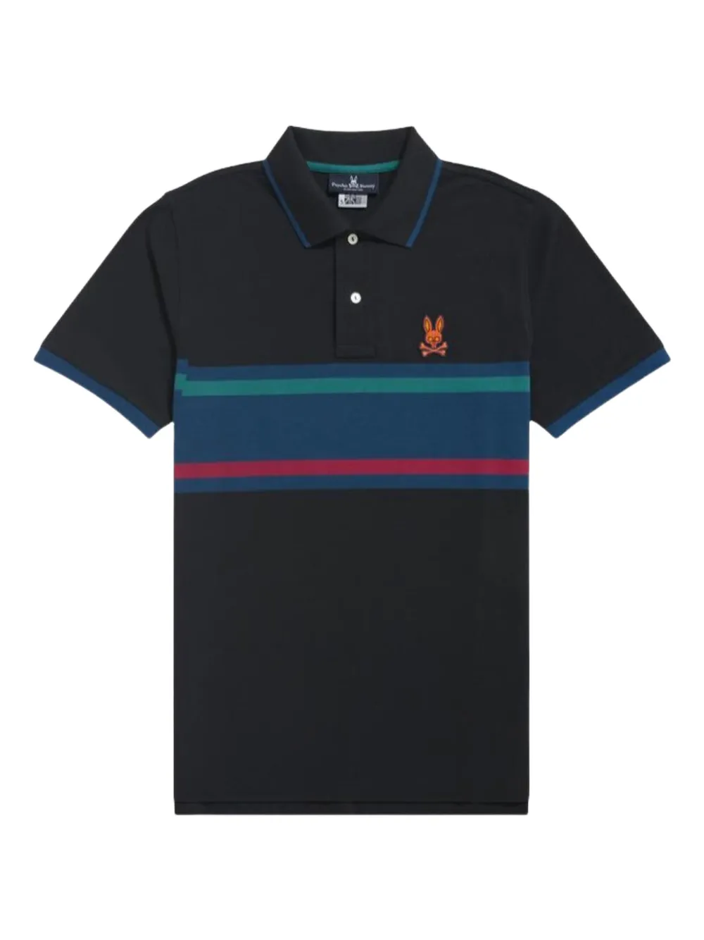 Psycho Bunny Corby poloshirt Zwart