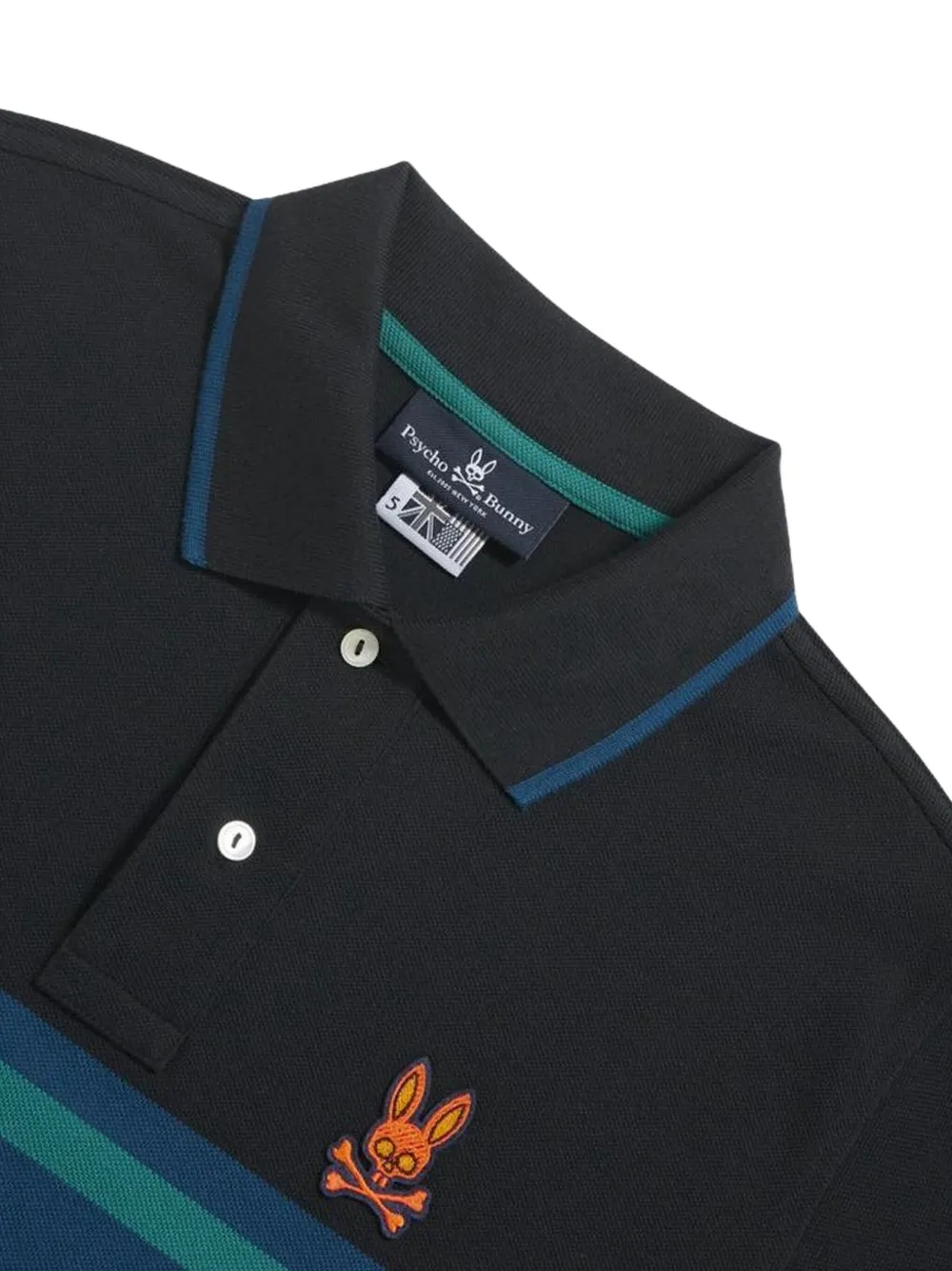 Psycho Bunny Corby poloshirt - Zwart