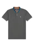 Psycho Bunny Barrow tipped-collar polo shirt - Grey