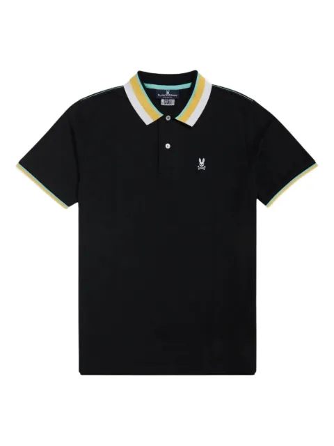 Psycho Bunny stripe-trim polo shirt
