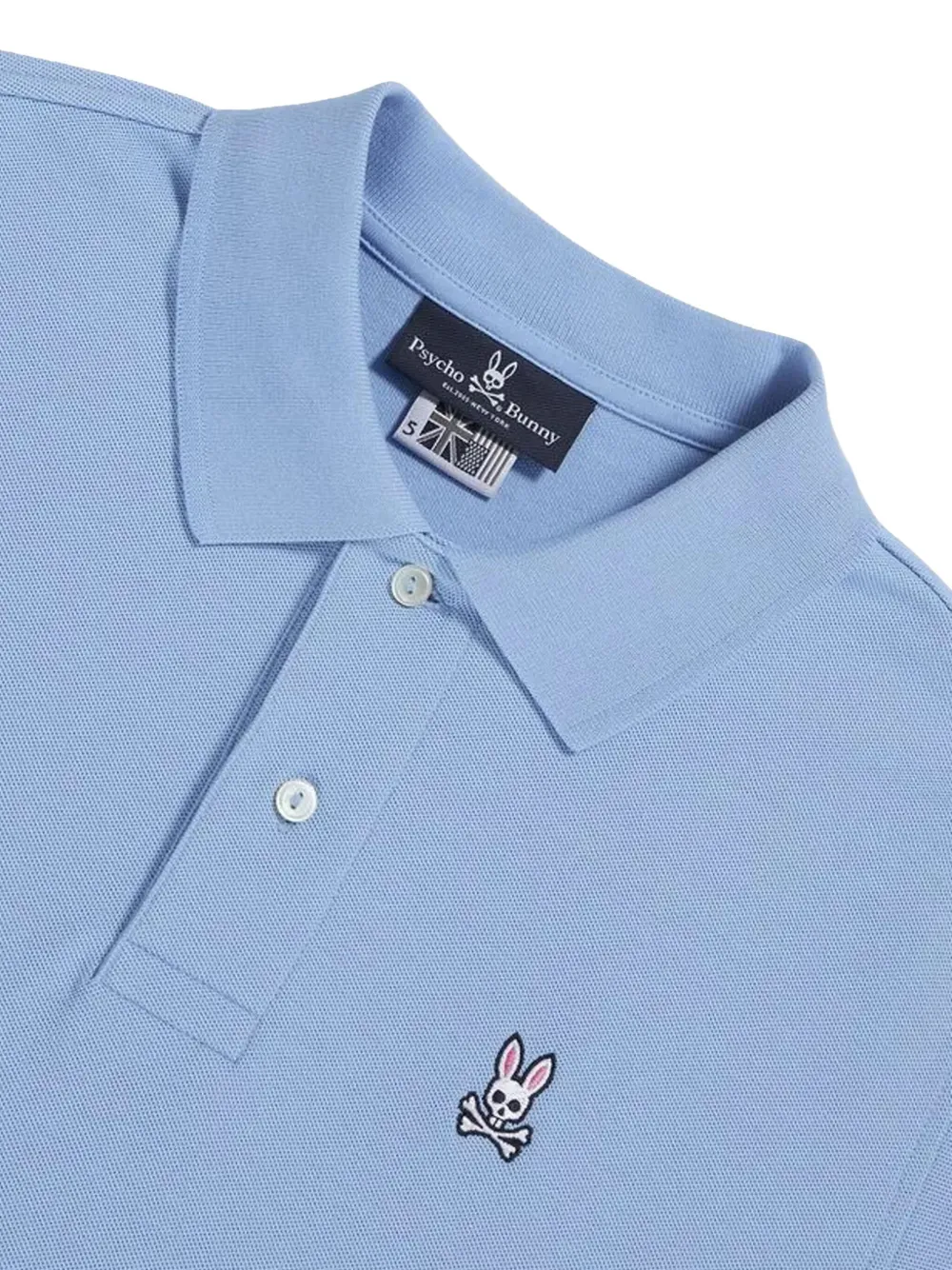 Psycho Bunny Glacial embroidered-logo polo shirt - Blauw