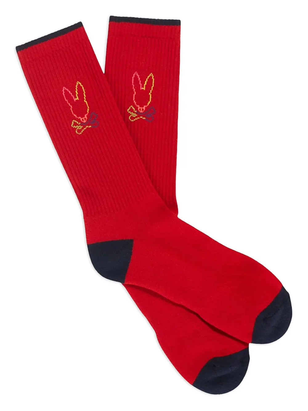 bunny-embroidered socks