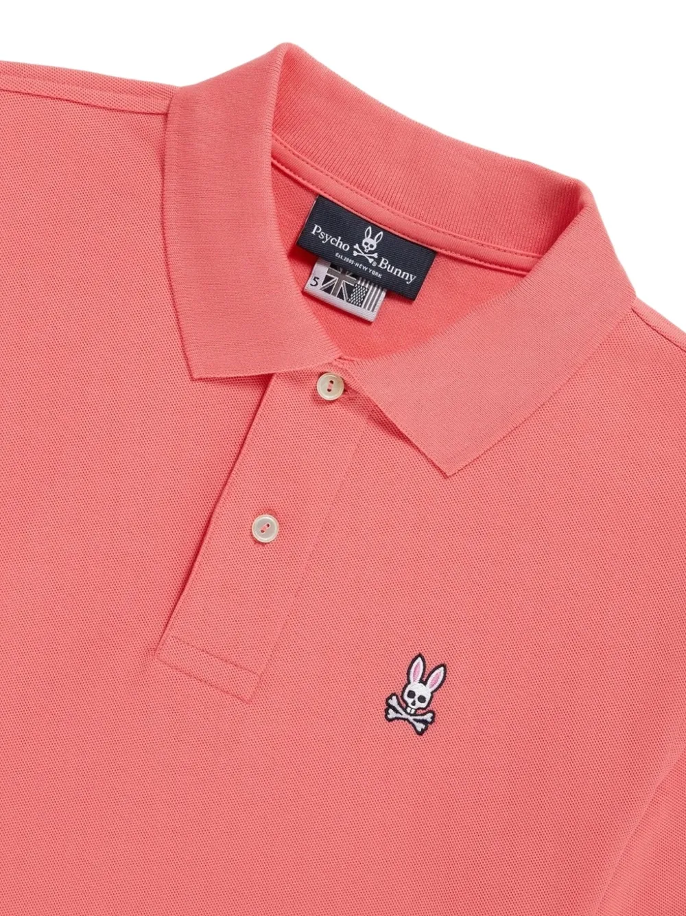 Psycho Bunny Pima katoenen Grapefruit poloshirt - Roze