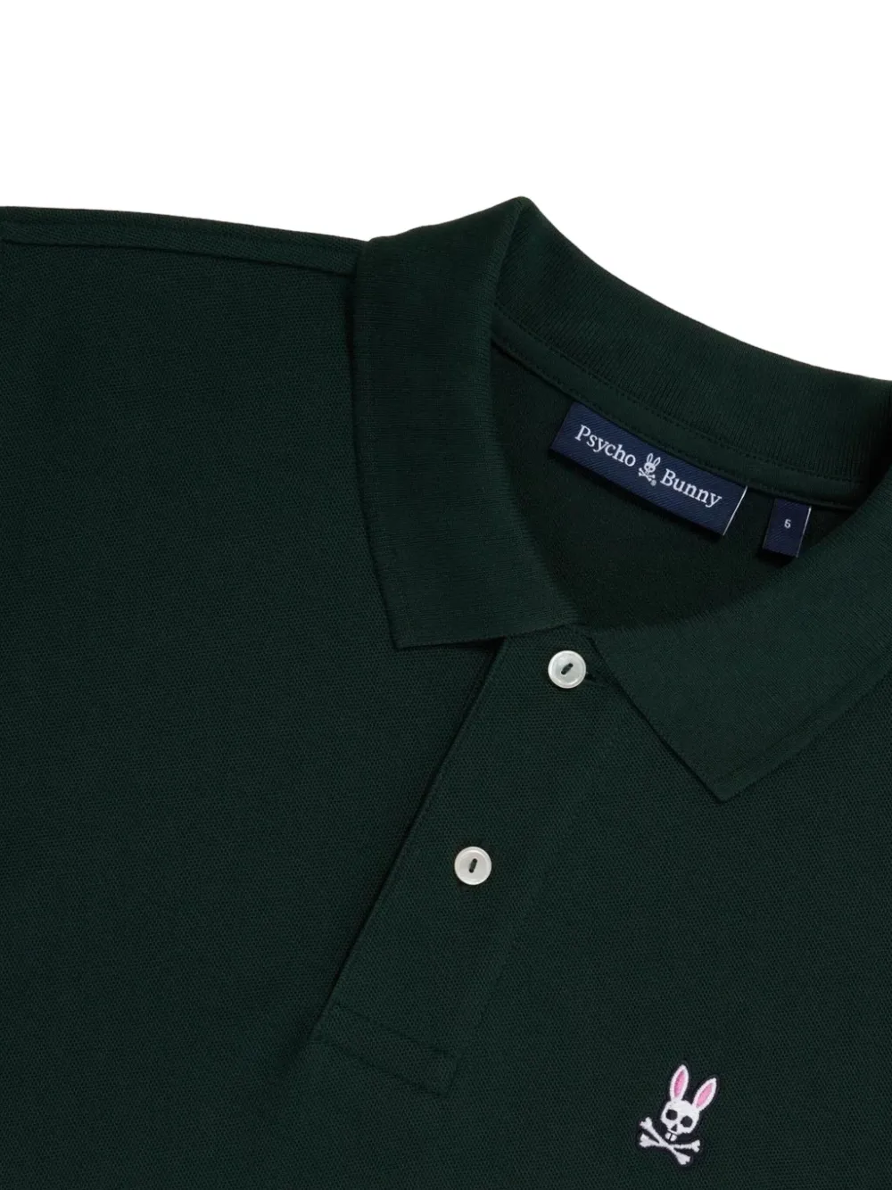 Psycho Bunny Poloshirt met geborduurd logo - Groen