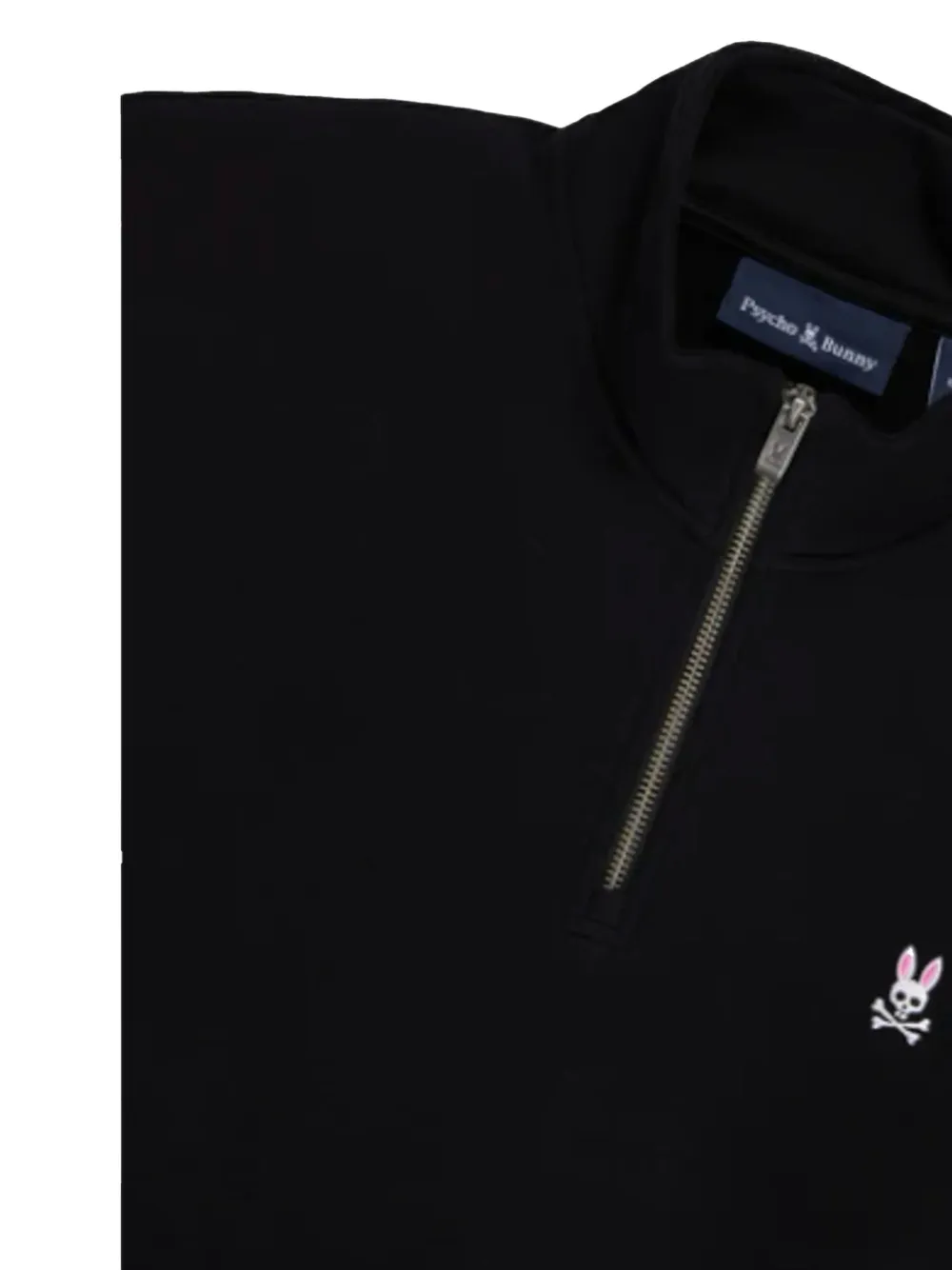 Psycho Bunny Mens Yorkville Relaxed Fit Embroided Zip Sweatshirt In Black