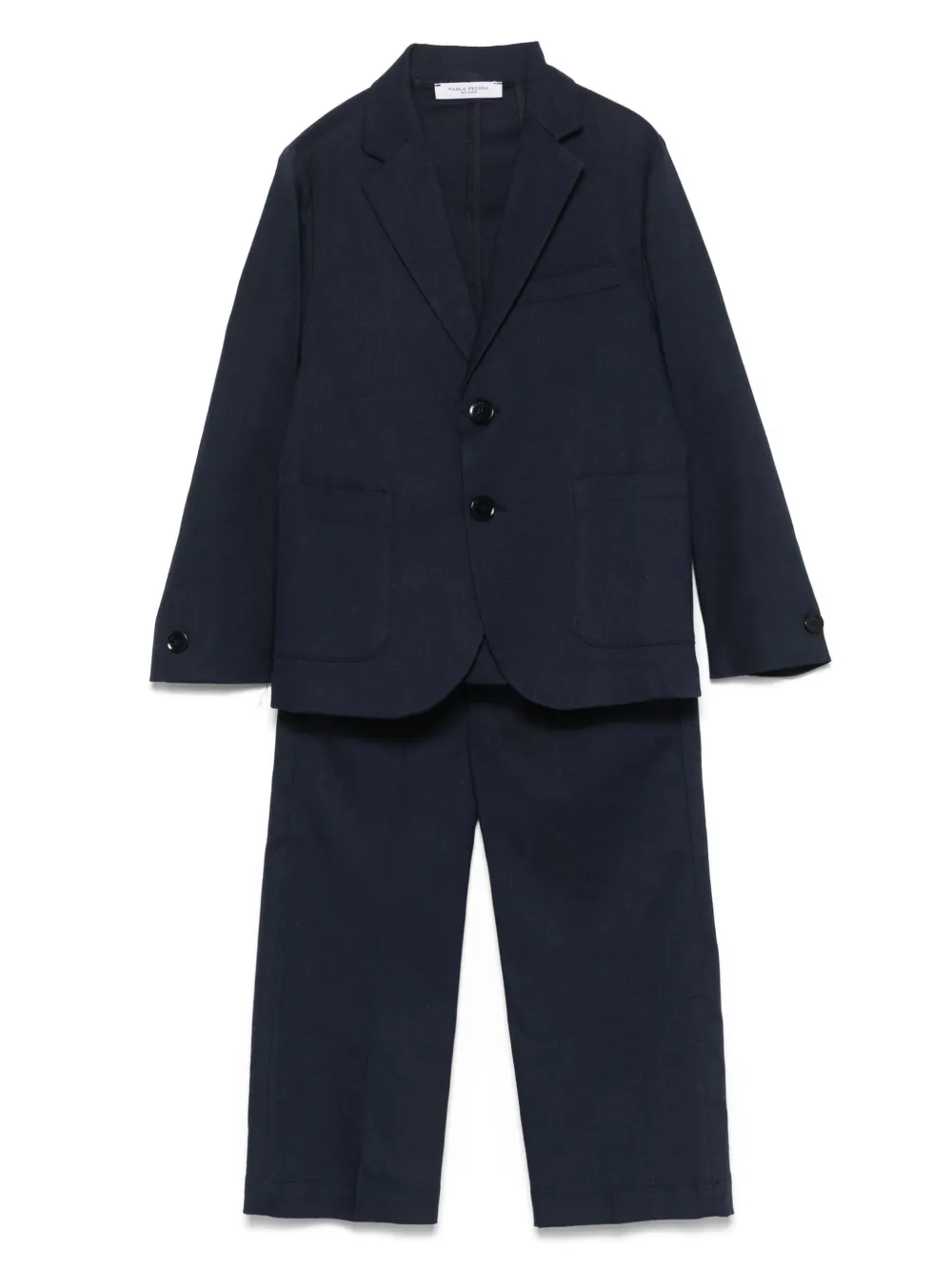 Paolo Pecora Kids Completo in twill - Blu