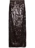 Atu Body Couture sequinned maxi skirt - Brown