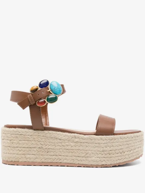 Gianvito Rossi 65mm stone-embellished espadrilles