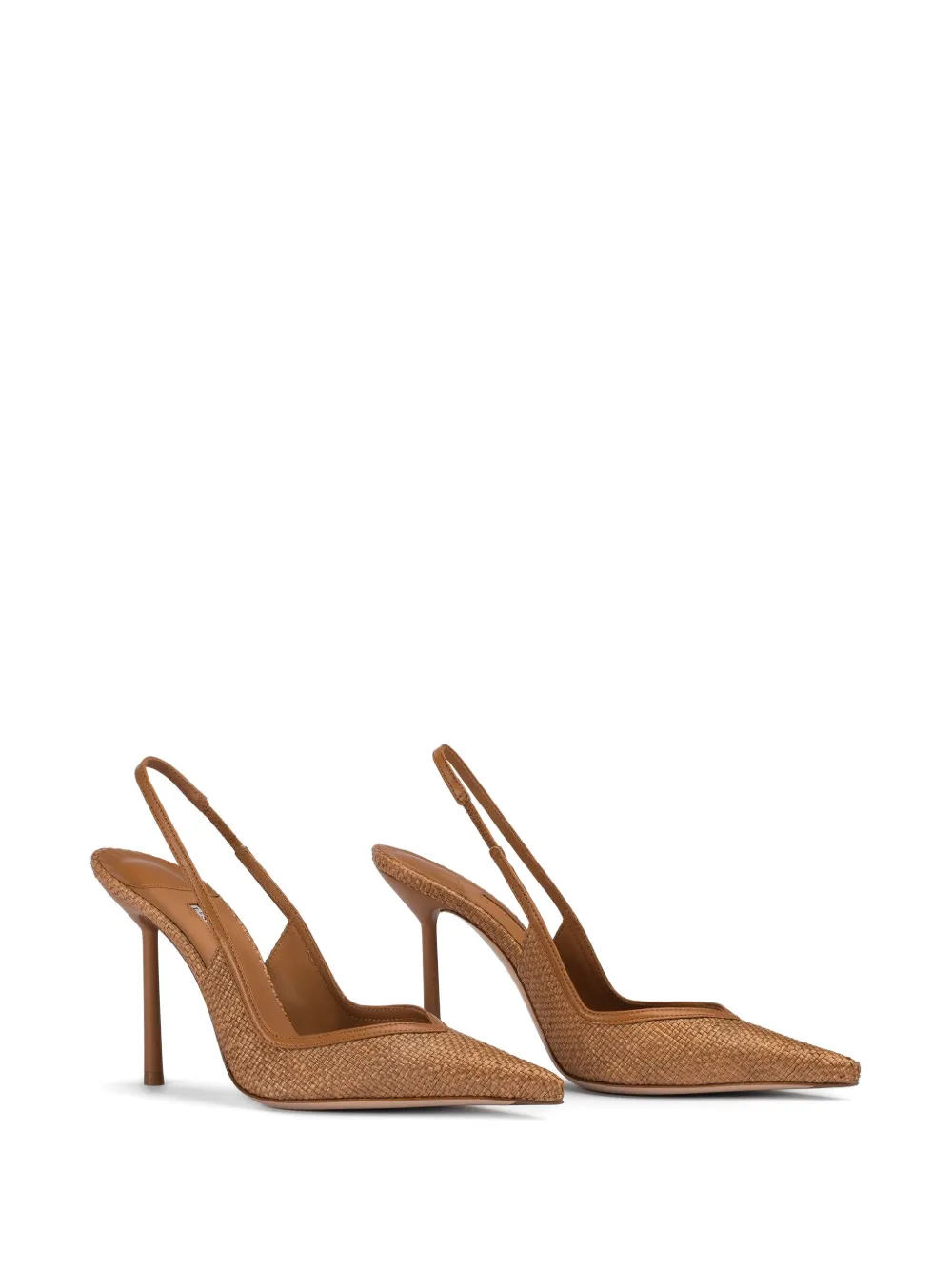 Le Silla 100mm Vivienne slingback pumps Brown