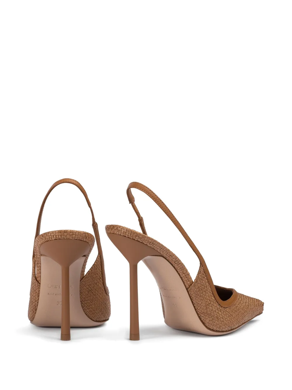 Le Silla 100mm Vivienne slingback pumps Brown