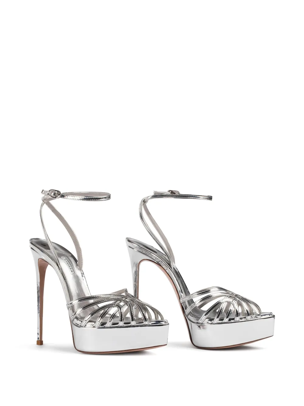 Le Silla 140mm Embrace sandals - Zilver