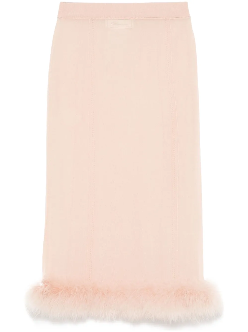 Blumarine Doorzichtige midi-rok Roze