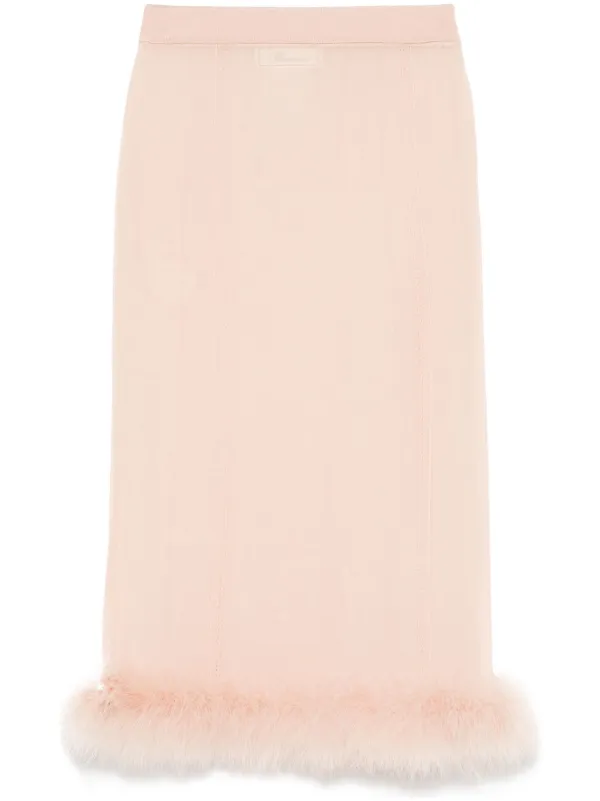ブルマリンピンクスカート Blumarine シアースカート | ピンク | FARFETCH JP