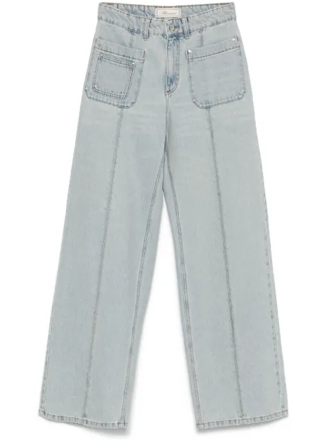 Blumarine logo-embroidered jeans