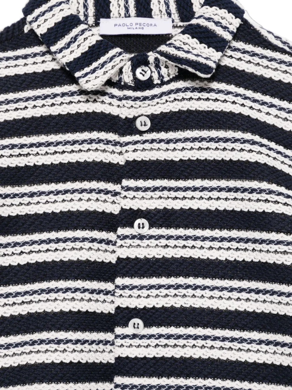 Paolo Pecora Kids Gebreid shirt Blauw