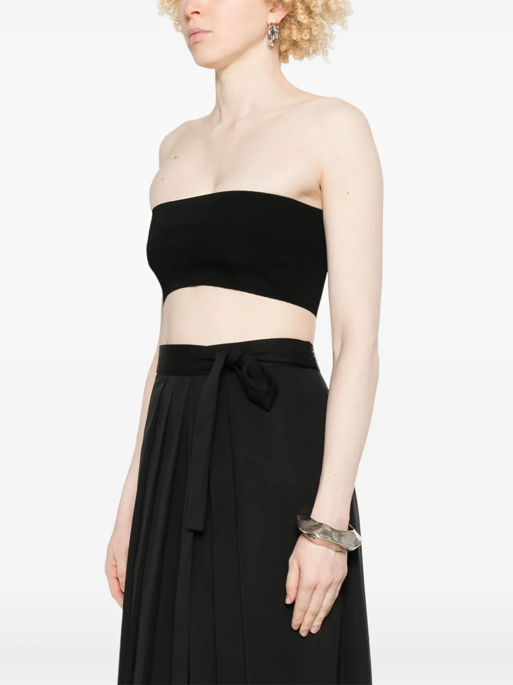 Fabiana Filippi Bandeau top Zwart
