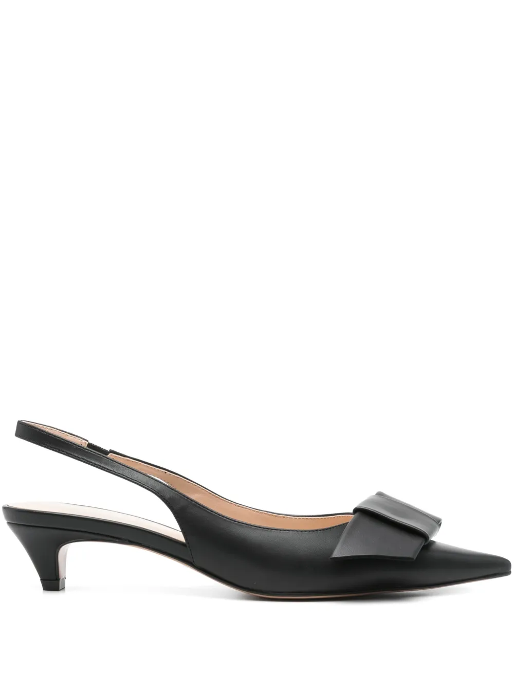 TWINSET 40 mm slingback pumps met strikdetail Zwart