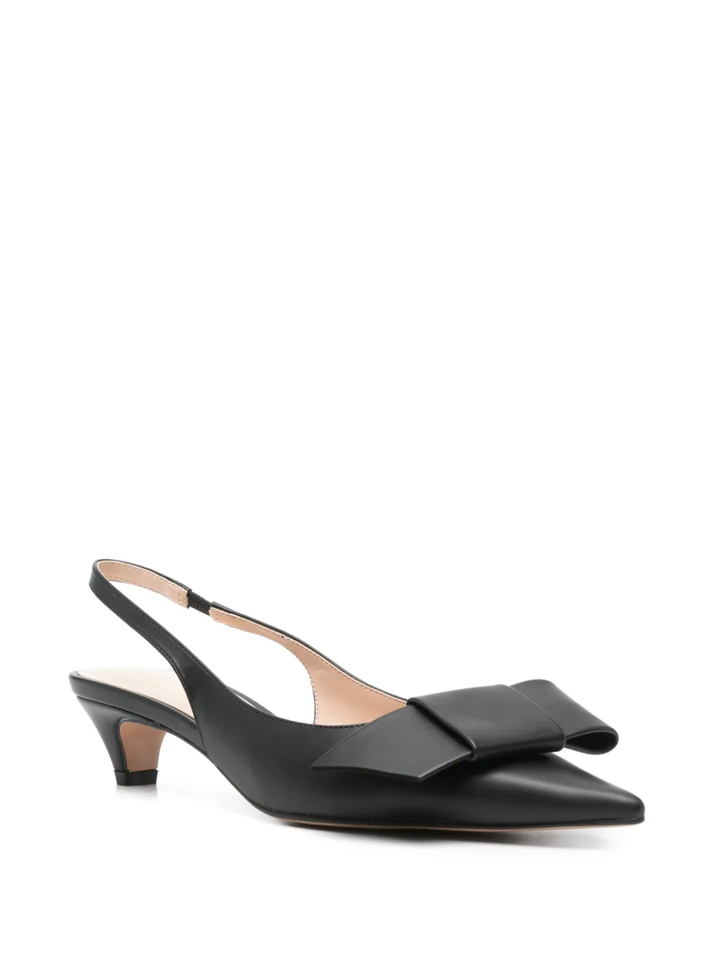 TWINSET 40 mm slingback pumps met strikdetail - Zwart