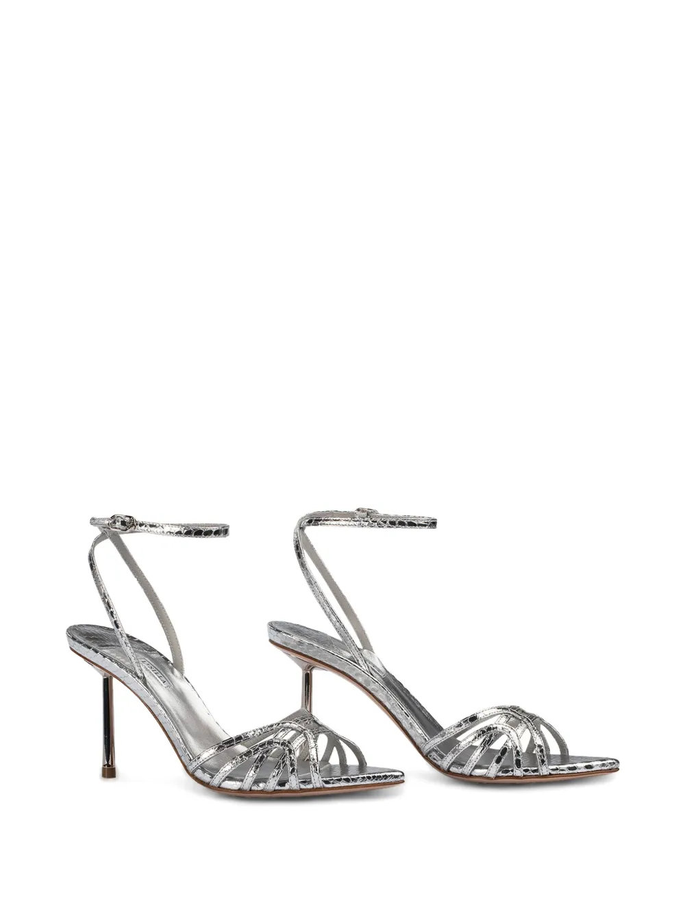 Le Silla 80mm Bella sandals Silver