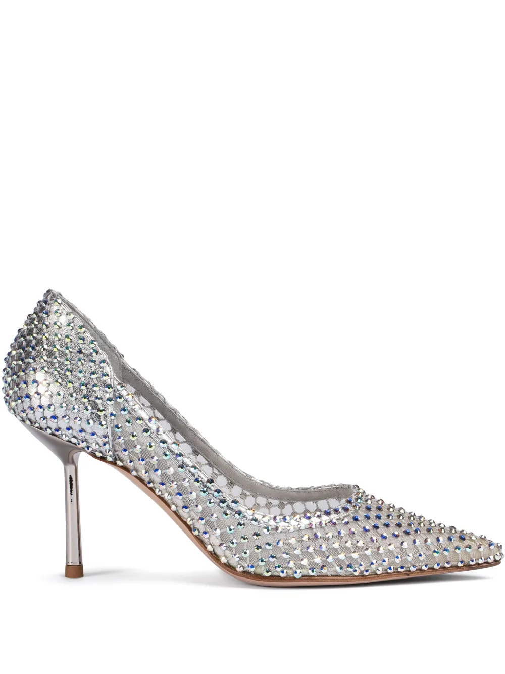 Le Silla 80mm Gilda pumps Silver