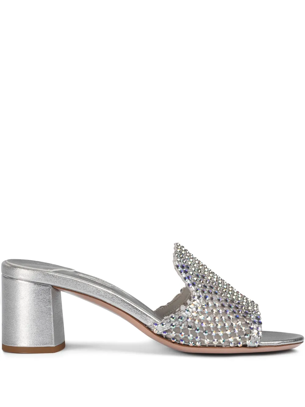 Le Silla 60mm Gilda mules Silver