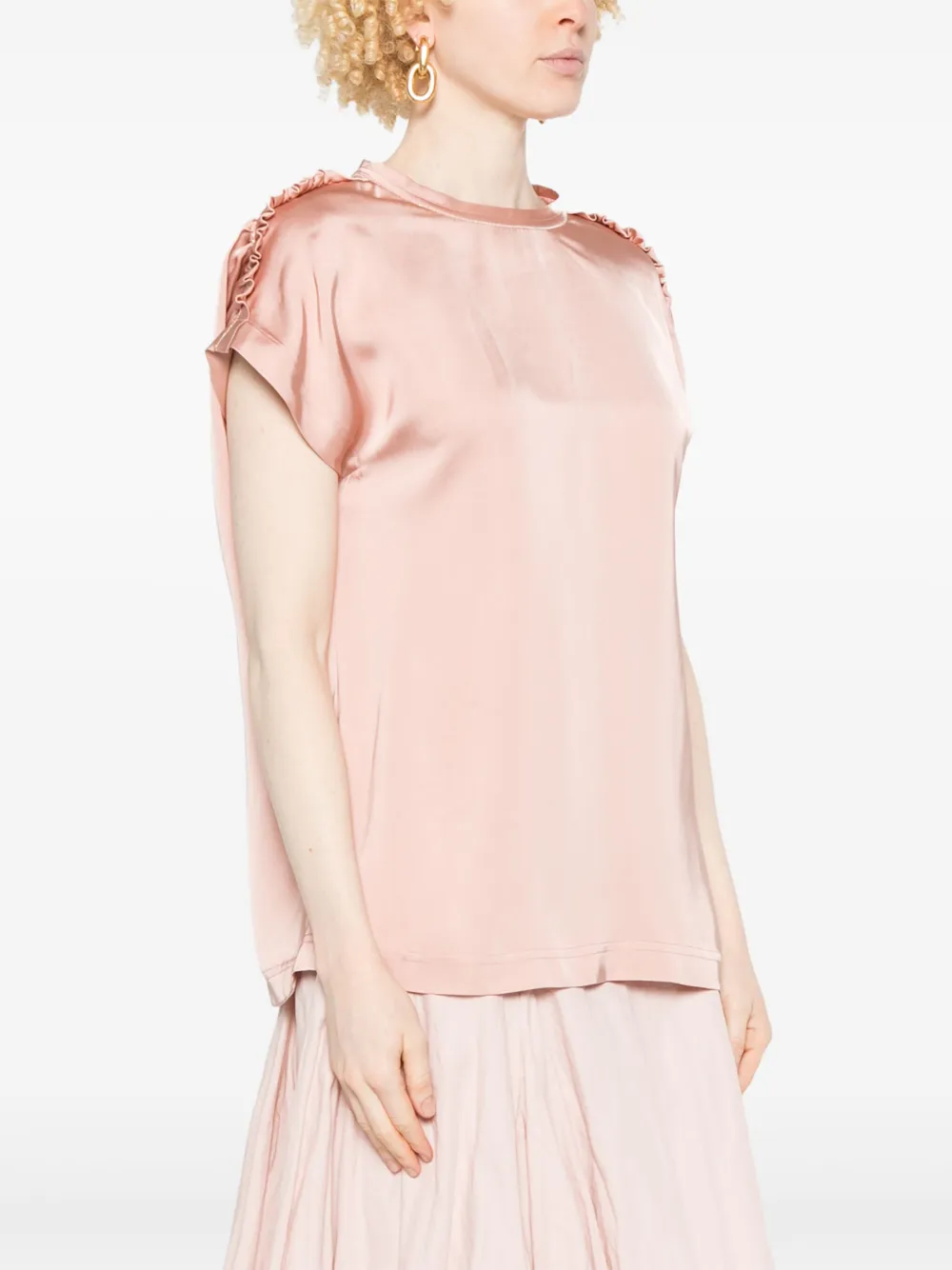 Fabiana Filippi Satijnen top Roze