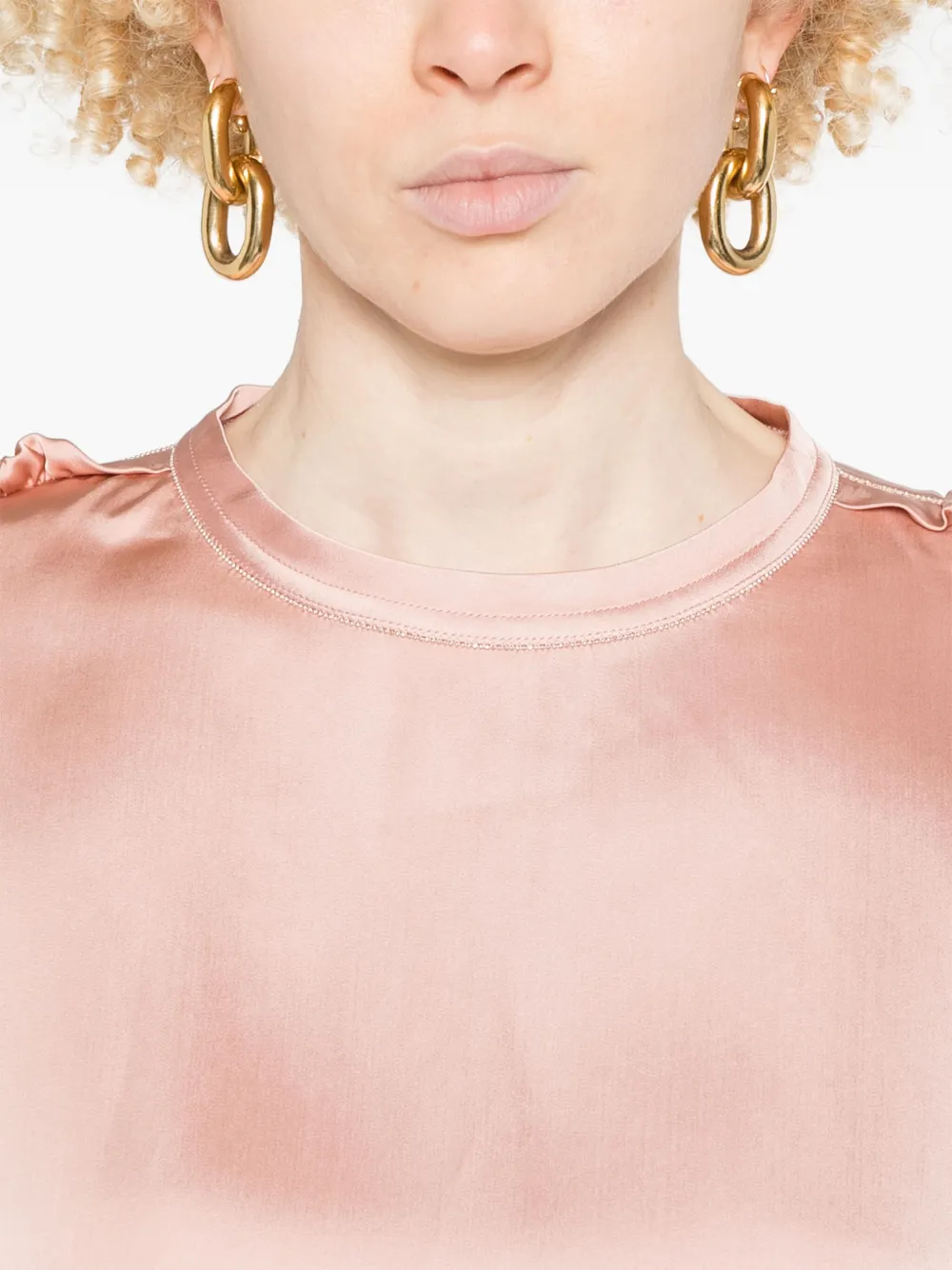 Fabiana Filippi Satijnen top Roze