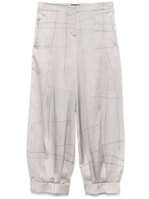 Giorgio Armani pantalones de seda estampados