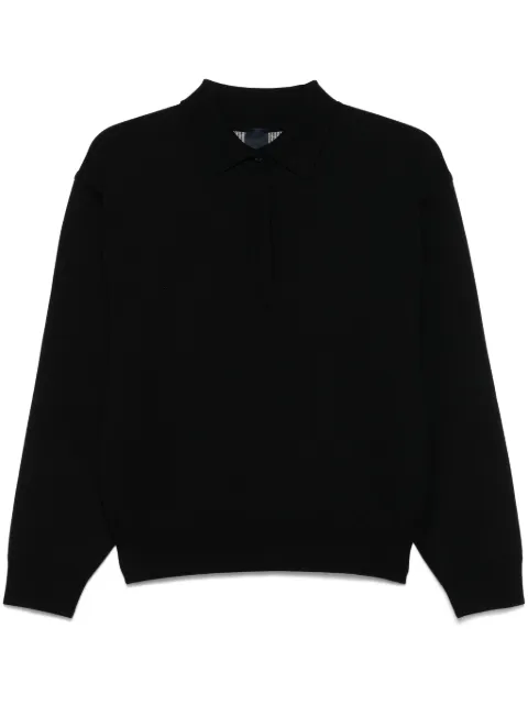 Juun.J logo-embossed polo top