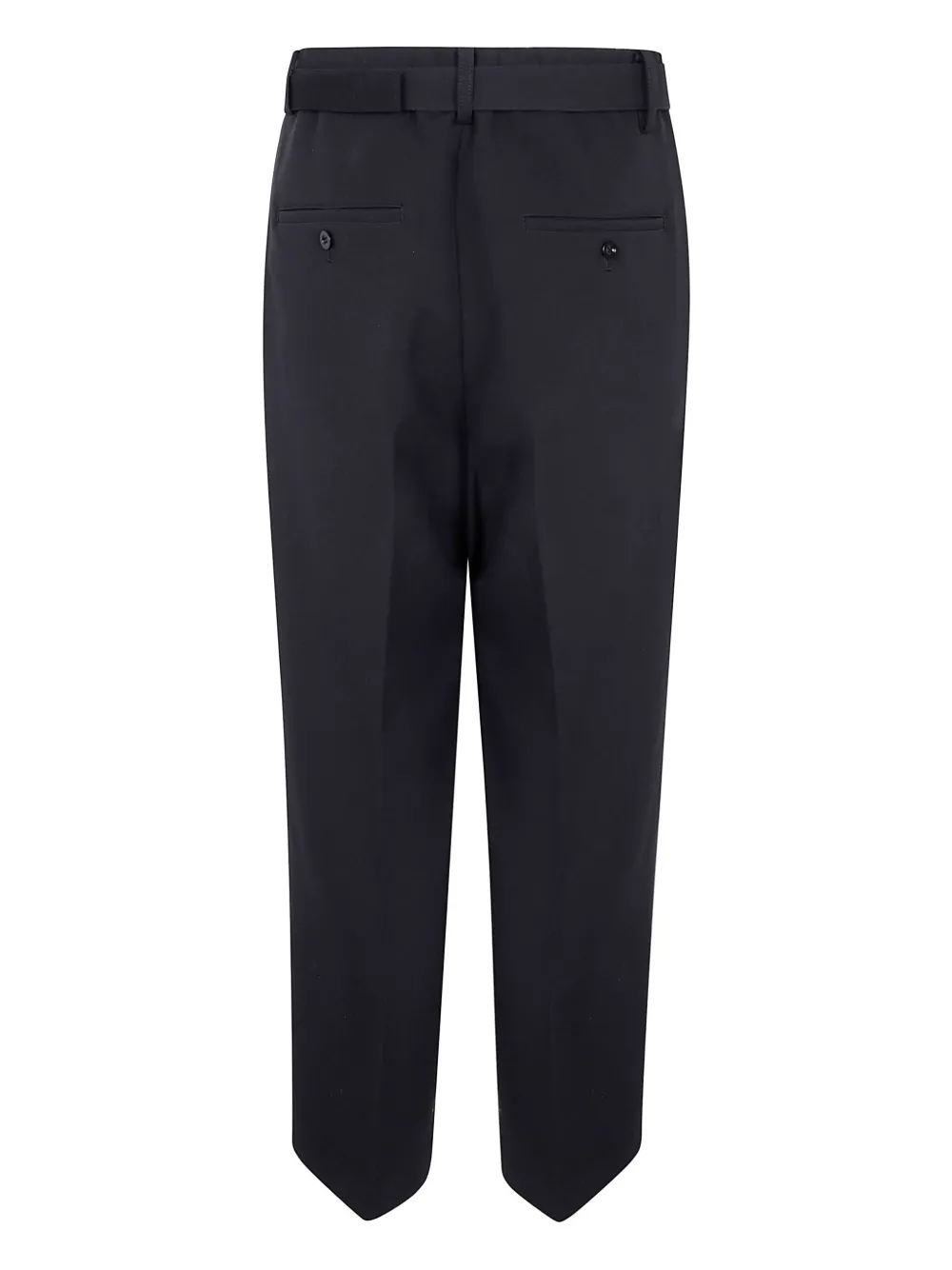 Sacai belted trousers - Zwart