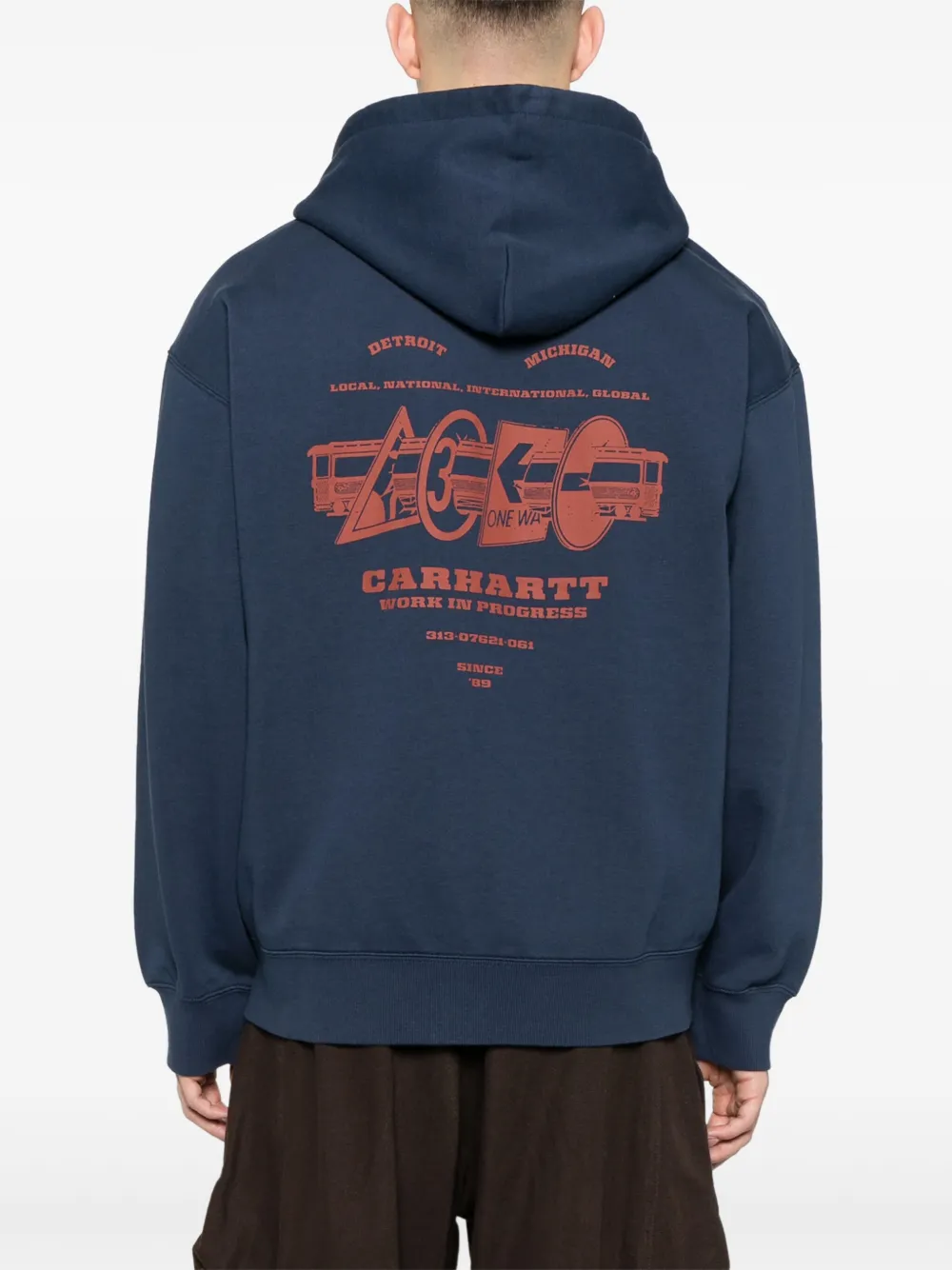Carhartt WIP Runaway hoodie Blauw