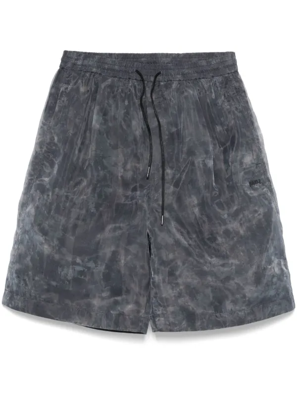 juun.j ジュンジー　オーガンザオーバーレイ ショートパンツ Juun.J オーガンザオーバーレイ ショートパンツ | グレー | FARFETCH JP
