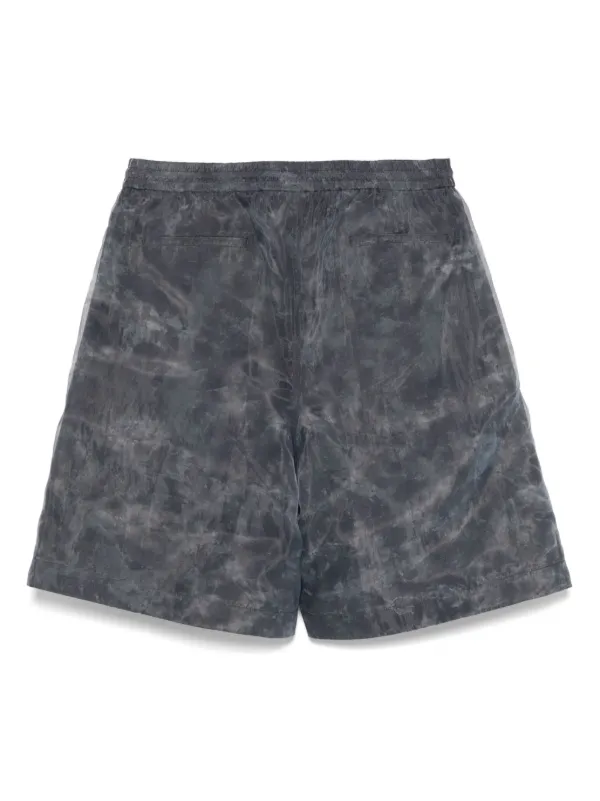 juun.j ジュンジー　オーガンザオーバーレイ ショートパンツ Juun.J オーガンザオーバーレイ ショートパンツ | グレー | FARFETCH JP