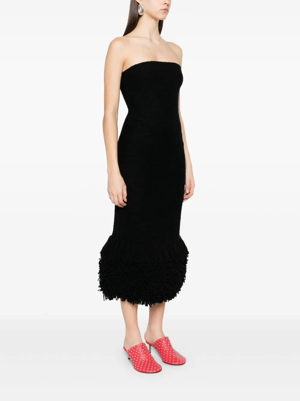 Gabriela Hearst Corus midi-jurk Zwart