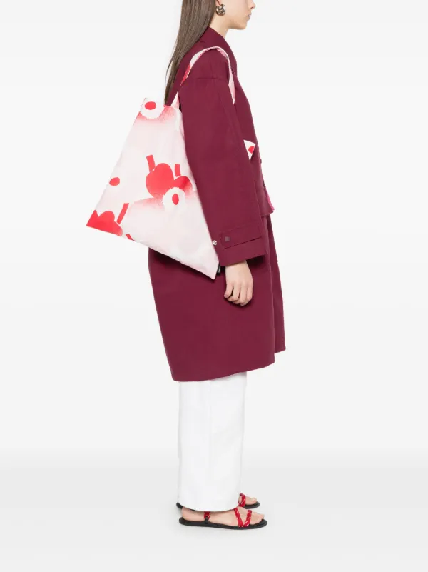 25SS■marimekko■Unikko Haivahdys トートバッグ レッド 楽天市場】マリメッコ エコバッグ 44×43cm ウニッコ ハイ