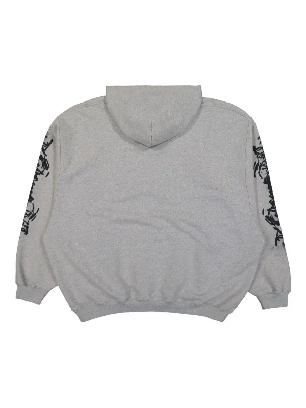 【VETEMENTS】グレー Goth オーバーサイズ フーディ VETEMENTS Goth Hoodie | Grey | FARFETCH
