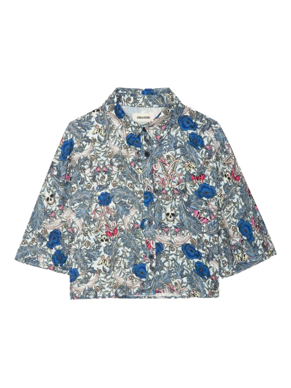 Zadig&Voltaire Shirt met bloemenprint Beige