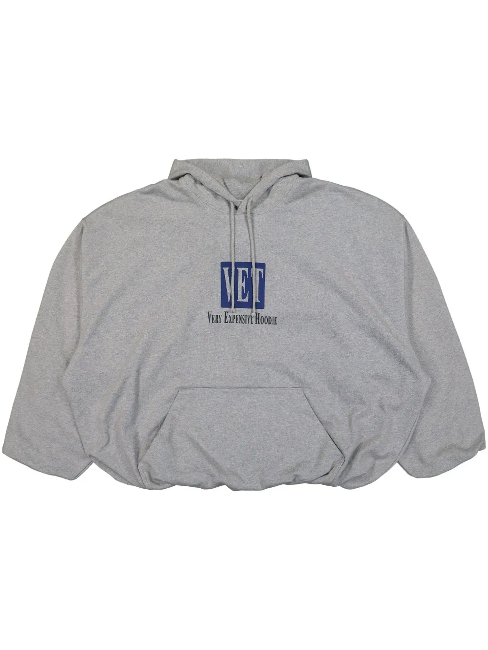 logo-print boxy hoodie