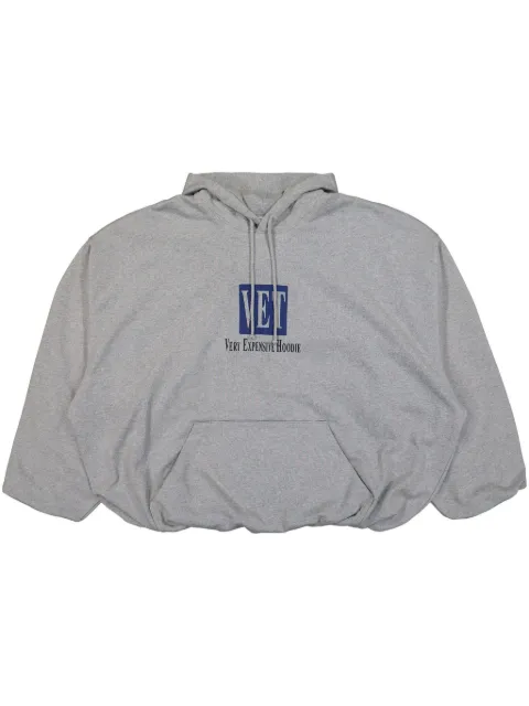 VETEMENTS logo-print boxy hoodie