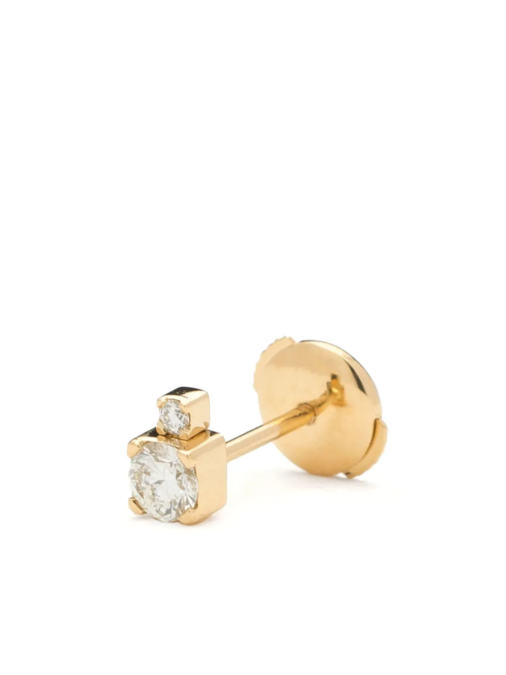 18kt yellow gold River diamond stud earrings