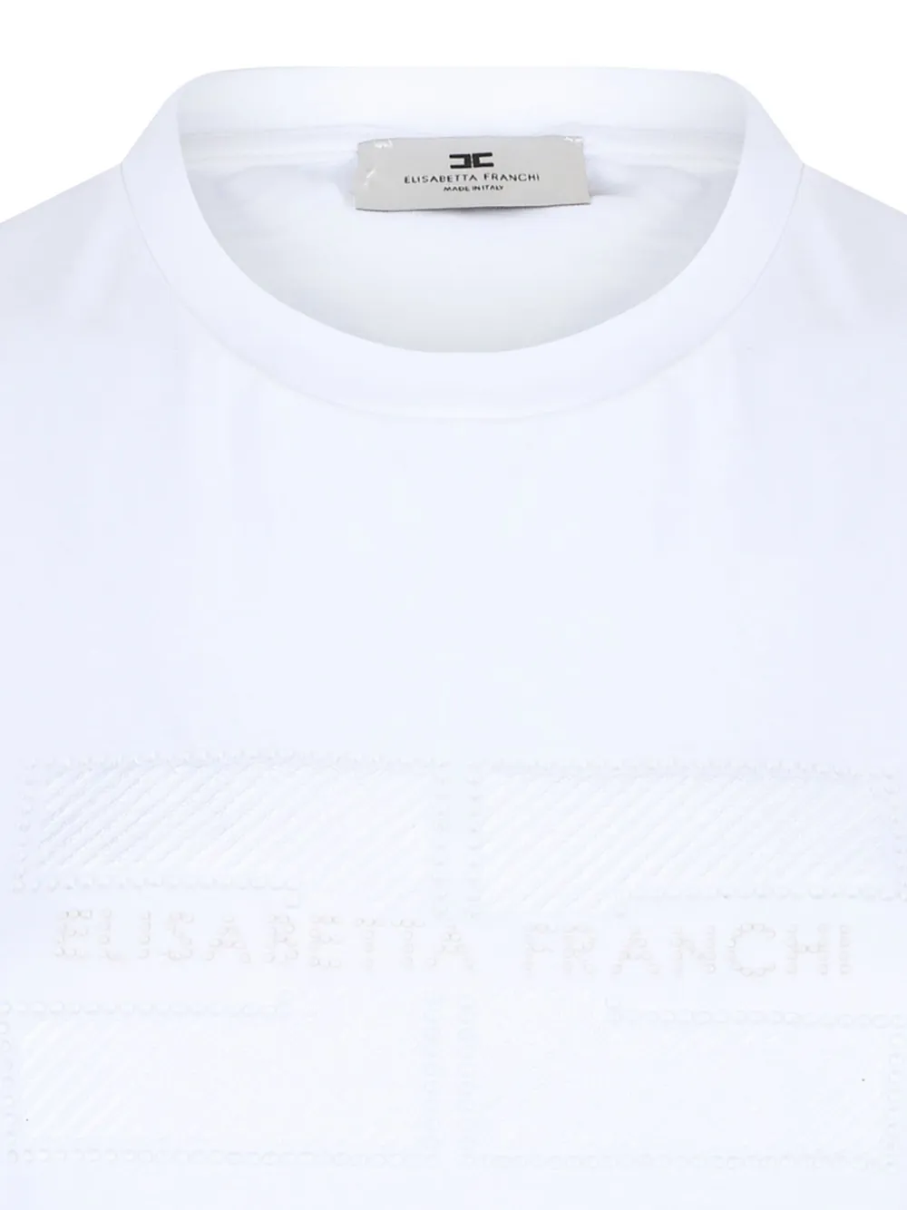 Elisabetta Franchi T-shirt met logoprint Wit