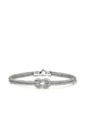 John Hardy sterling silver Love Knot diamond bracelet