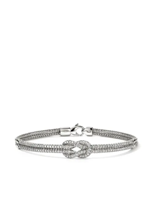 Bracelet Love Knot en sterling pavé de diamants - John Hardy - Modalova
