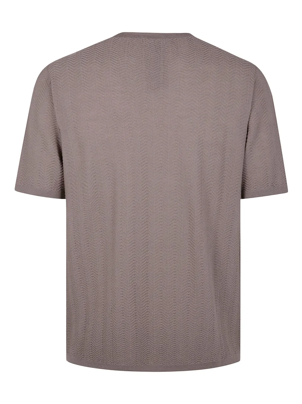 Giorgio Armani textured t-shirt - Beige